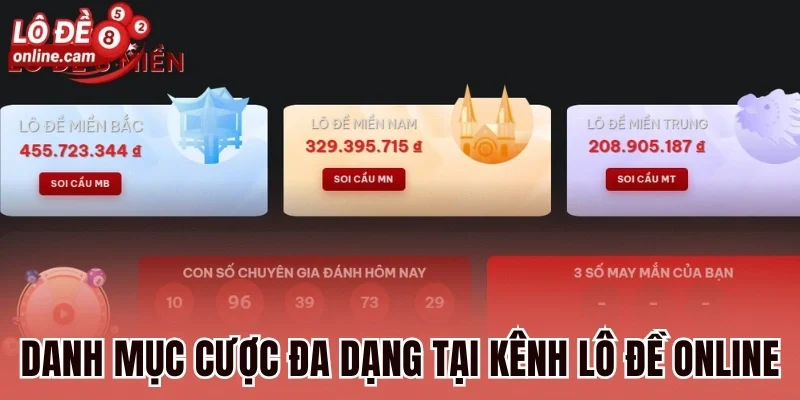 Lô Đề Online 80 Các danh mục cược đa dạng tại kênh lô đề online